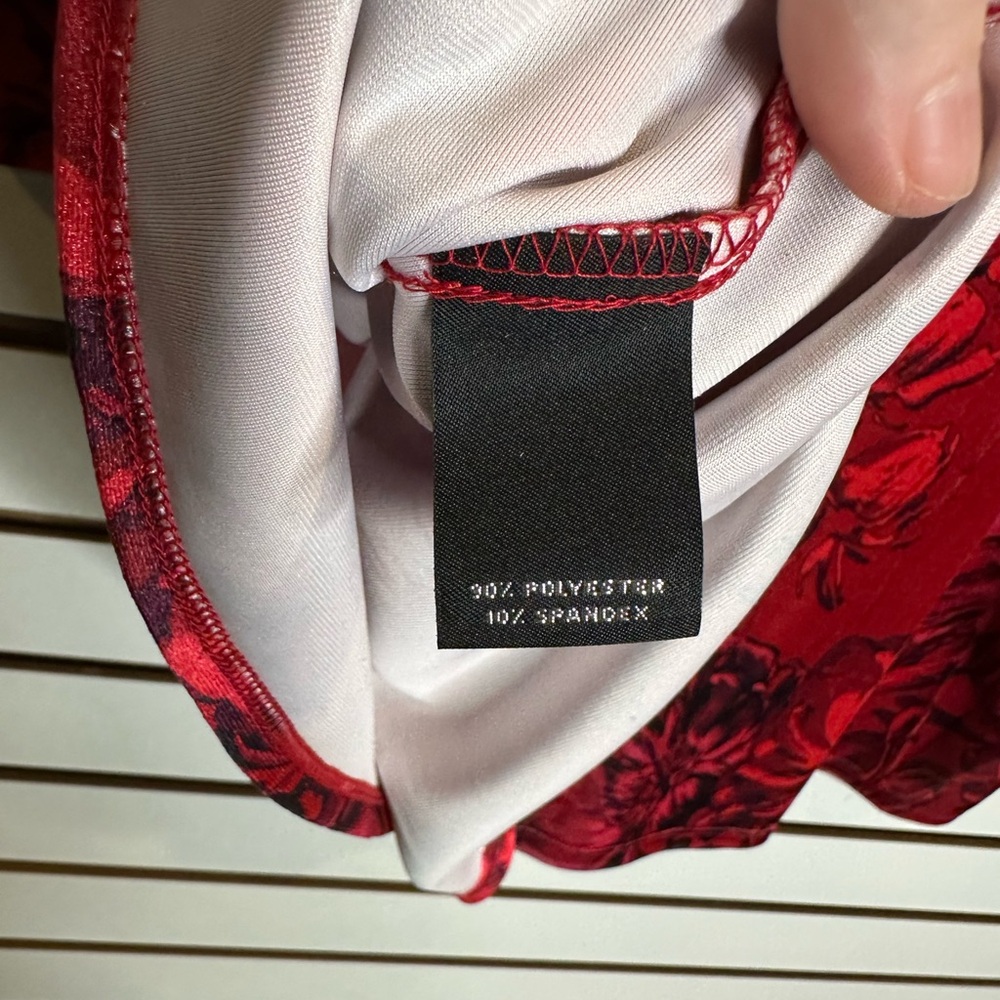 NWT “Velvety” Floral Print Dolan Sleeve Oversized Blouse - Picture 5 of 10